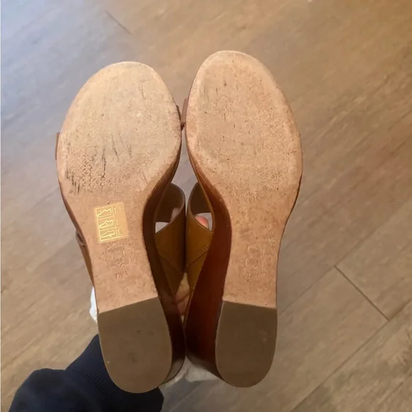 Tory Burch Tan Leather Heels - Picture 2 of 4